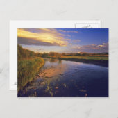 De Big Hole rivier bij eindelijk licht bij Jackson Briefkaart (Voorkant / Achterkant)