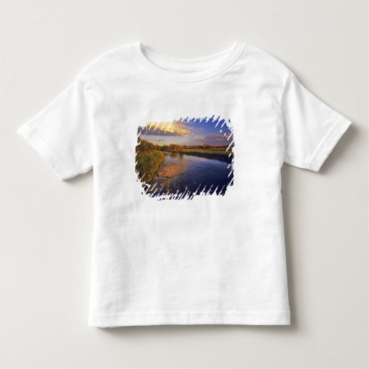 De Big Hole rivier bij eindelijk licht bij Jackson Kinder Shirts (Voorkant)
