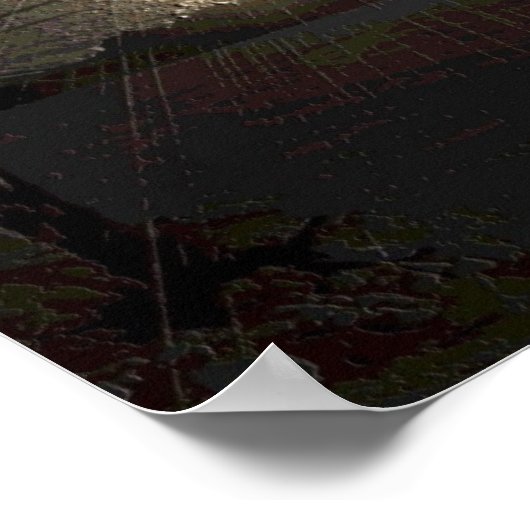 De BIG Island-Sunset Poster (Hoek)