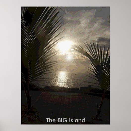 De BIG Island-Sunset Poster (Voorkant)