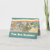 De Big Kahuna Hawaiian-Vaderdag Kaart (Voorkant)