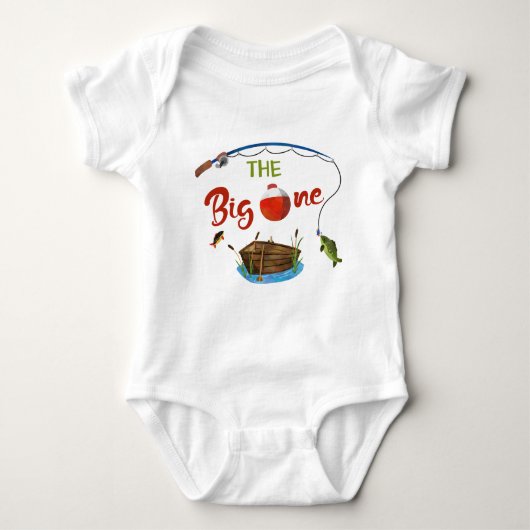 De Big ONE baby bodysuite Kleine visjongen Romper (Voorkant)