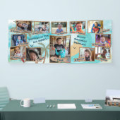 De Big One Baby's eerste jaar verjaardagsbanner Spandoek (Beurs)