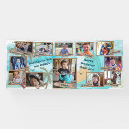 De Big One Baby's eerste jaar verjaardagsbanner Spandoek