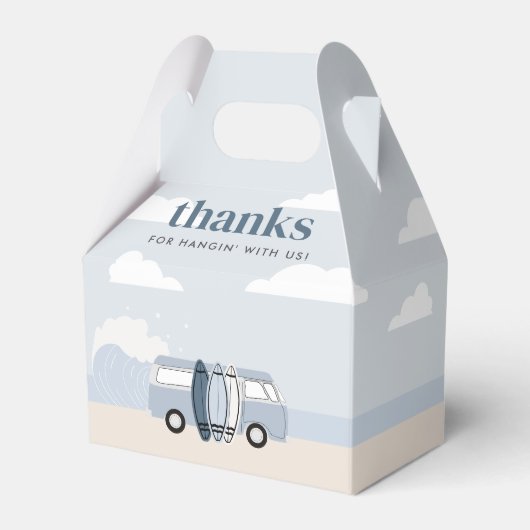 De Big One Boys Beach Surf Verjaardag Bedankdoosjes (Voorkant Zijde)