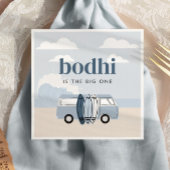 De Big One Boys' Beach Surf Verjaardag Servet