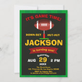 De Big One Football Field Sport Game Boy Birthday Kaart (Voorkant)