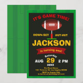 De Big One Football Field Sport Game Boy Birthday Kaart (Voorkant / Achterkant)