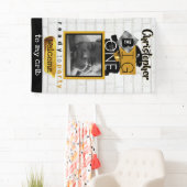 De BIG One| Hip Hop Retro 1st Birthday Foto Spandoek (Insitu)