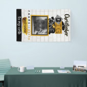 De BIG One| Hip Hop Retro 1st Birthday Foto Spandoek (Beurs)