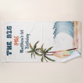 De Big One Ocean Wave Surf Strandlaken (Voorkant)