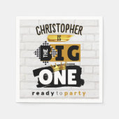 De BIG One| Retro 90's Hip Hop 1st verjaardag Servet (Voorkant)