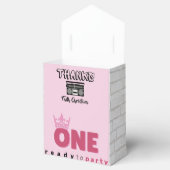 De BIG One| Roze 90's Hip Hop 1st verjaardag Bedankdoosjes (Geopend)