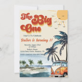 De Big One Surf Beach 1e verjaardag Kaart (Voorkant)