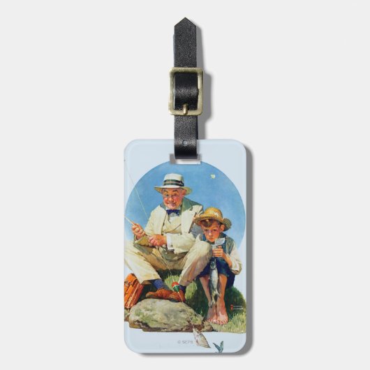 De Big One vangen Bagagelabel (Voorkant verticaal)