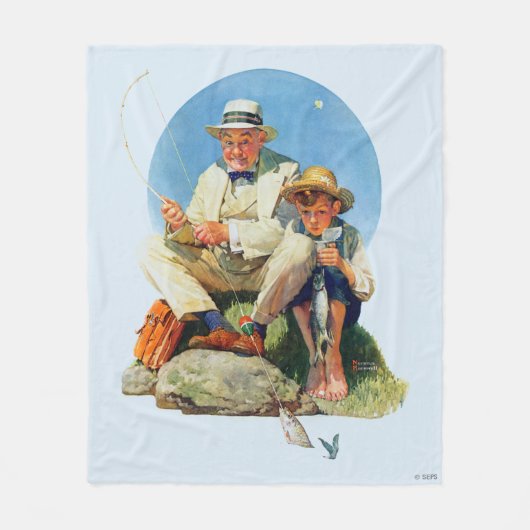 De Big One vangen Fleece Deken (Voorkant)