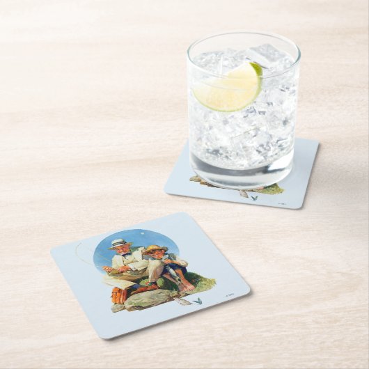 De Big One vangen Kartonnen Onderzetters (Insitu)