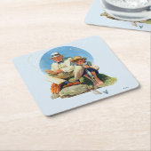 De Big One vangen Kartonnen Onderzetters (Schuin)