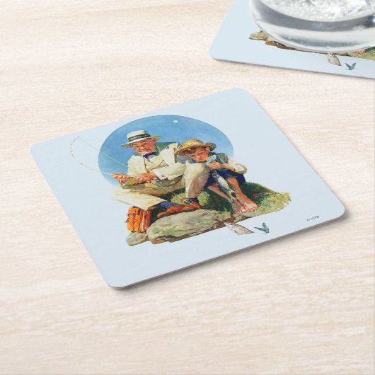 De Big One vangen Kartonnen Onderzetters (Schuin)