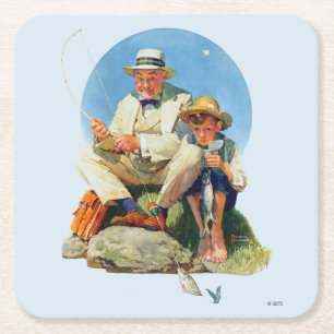 De Big One vangen Kartonnen Onderzetters