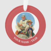 De Big One vangen Ornament (voorkant)