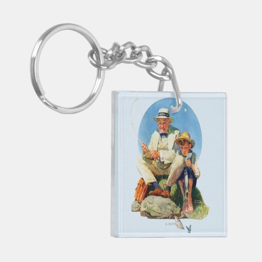 De Big One vangen Sleutelhanger (Voorkant Links)