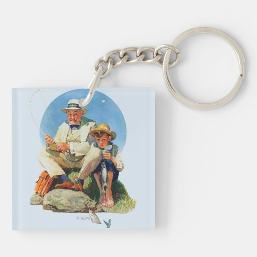 De Big One vangen Sleutelhanger (Achterkant)