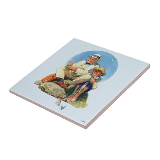 De Big One vangen Tegeltje (Zijkant)