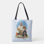 De Big One vangen Tote Bag (Achterkant)