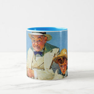 De Big One vangen Tweekleurige Koffiemok