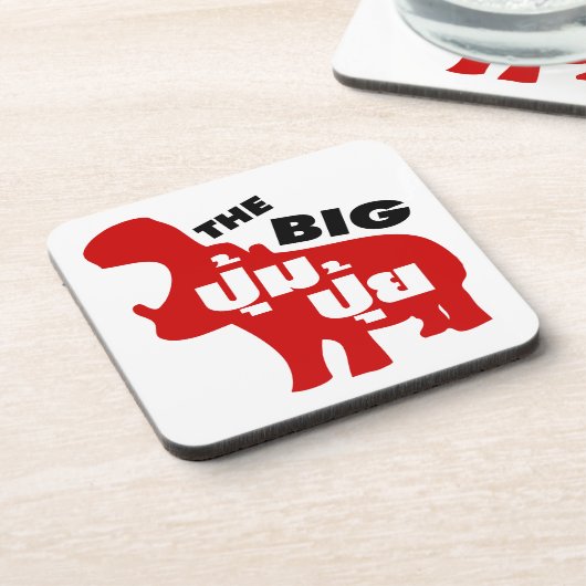 DE BIG PUM PUI = Vat in de Thaise taal Drankjes Onderzetter (Linkerzijde)