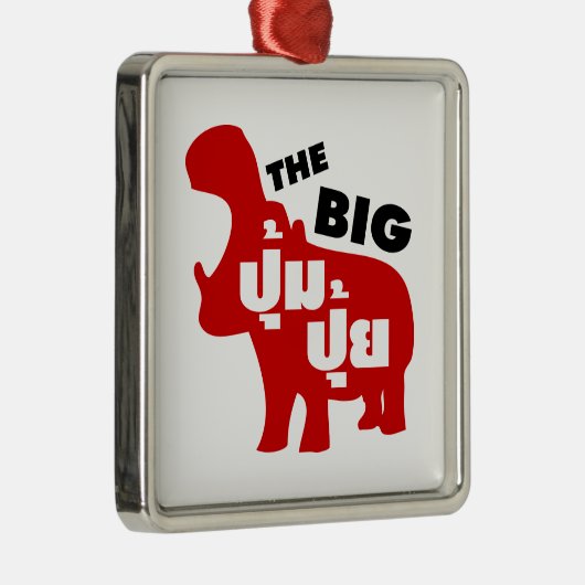 DE BIG PUM PUI = Vat in de Thaise taal Metalen Ornament (Rechts)