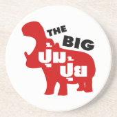 DE BIG PUM PUI = Vat in de Thaise taal Zandsteen Onderzetter (Voorkant)