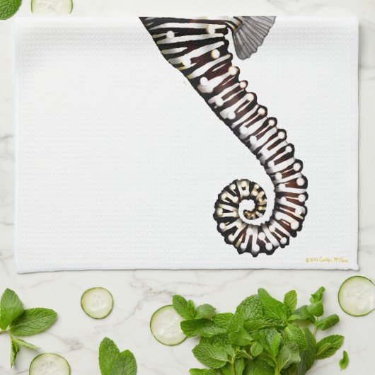 De Big Seahorse Kitchen Towel Theedoek (Gevouwen)