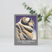 De Big Sheep grote merino Australisch reisicoon Briefkaart (Staand voorkant)