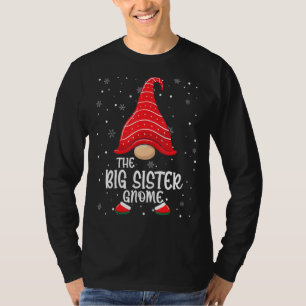 De Big Sister Gnome Funny kerstfamilie Matchi T-shirt