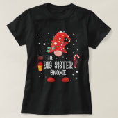 De Big Sister Gnome Matching Family Kerstmis Gno T-shirt (Design voorkant)