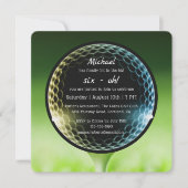 De Big Six-Oh Golf 60th Birthday Party QR Code Kaart (Voorkant)