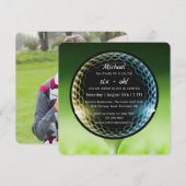 De Big Six-Oh Golf 60th Birthday Party QR Code Kaart (Voorkant / Achterkant)