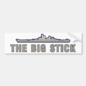 De Big Stick Bumpersticker (Voorkant)