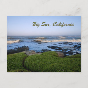 De Big Sur kust van Californië bij zonsopgang Briefkaart