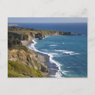 De Big Sur-kustlijn in Californië, VS Briefkaart