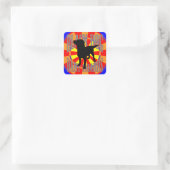 De Big Top Vierkante Sticker (Tas)