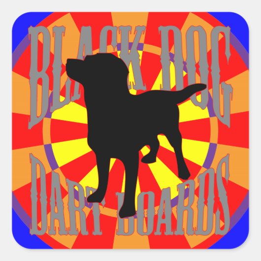 De Big Top Vierkante Sticker (Voorkant)
