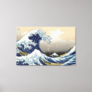 De Big Wave van Kanagawa Canvas Print