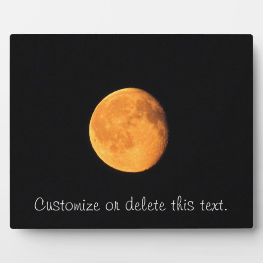 De Big Yellow Moon; Fotoplaat (Voorkant)