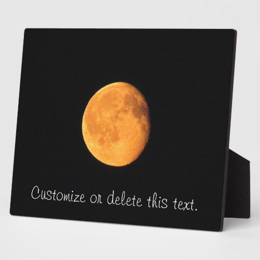 De Big Yellow Moon;  Fotoplaat (Zijkant)