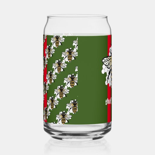 De bij blikvorm glas (Links)