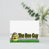 de bij briefkaart (Staand voorkant)