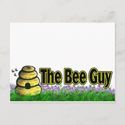 de bij briefkaart (Voorkant)